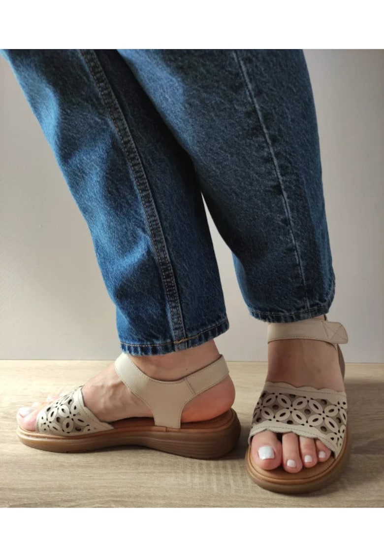 Sandale Casual Dama 33177 Bej - Bej - Bej