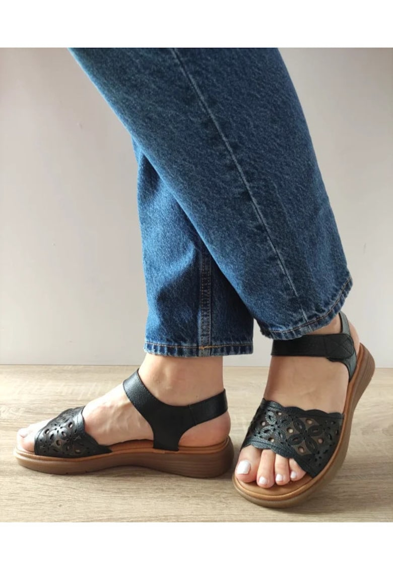 Sandale Casual Dama 33177 Negre - Negru - Negru
