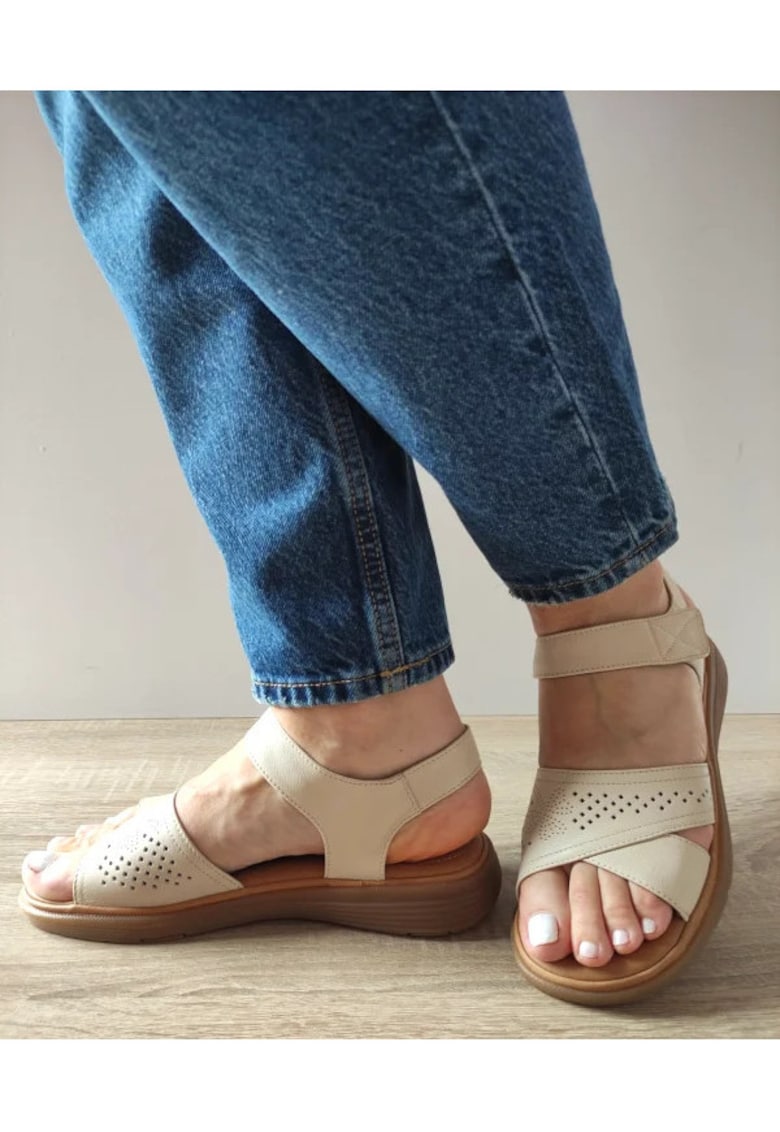 Sandale Casual Dama 33180 Bej - Bej - Bej