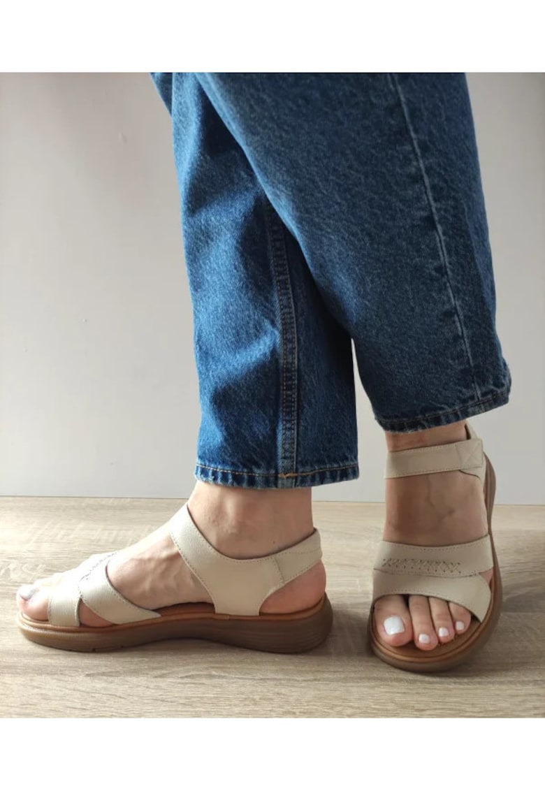 Sandale Casual Dama 33182 Bej - Bej - Bej