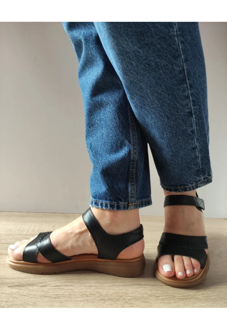 Sandale Casual Dama 33182 Negre - Negru - Negru