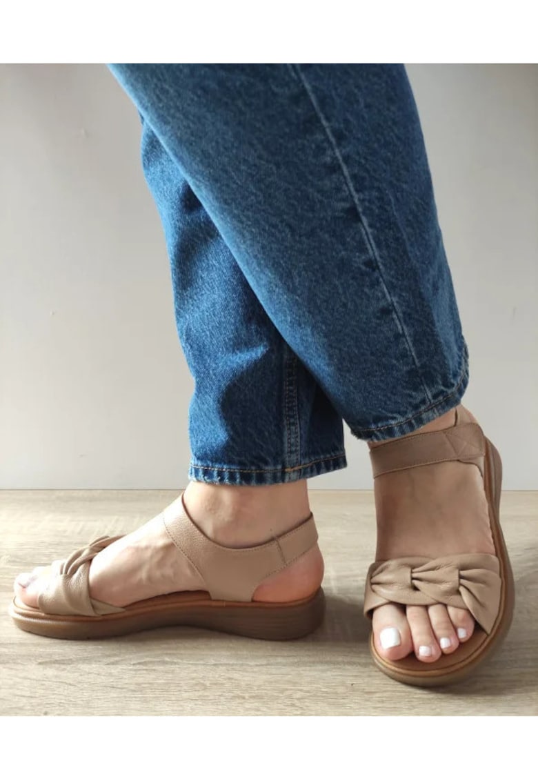 Sandale Casual Dama 33193 Bej - Bej - Bej - FORMAZIONE - imagine 1
