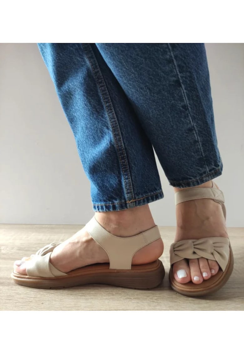 Sandale Casual Dama 33193 Crem - Crem - Crem - FORMAZIONE - imagine 1
