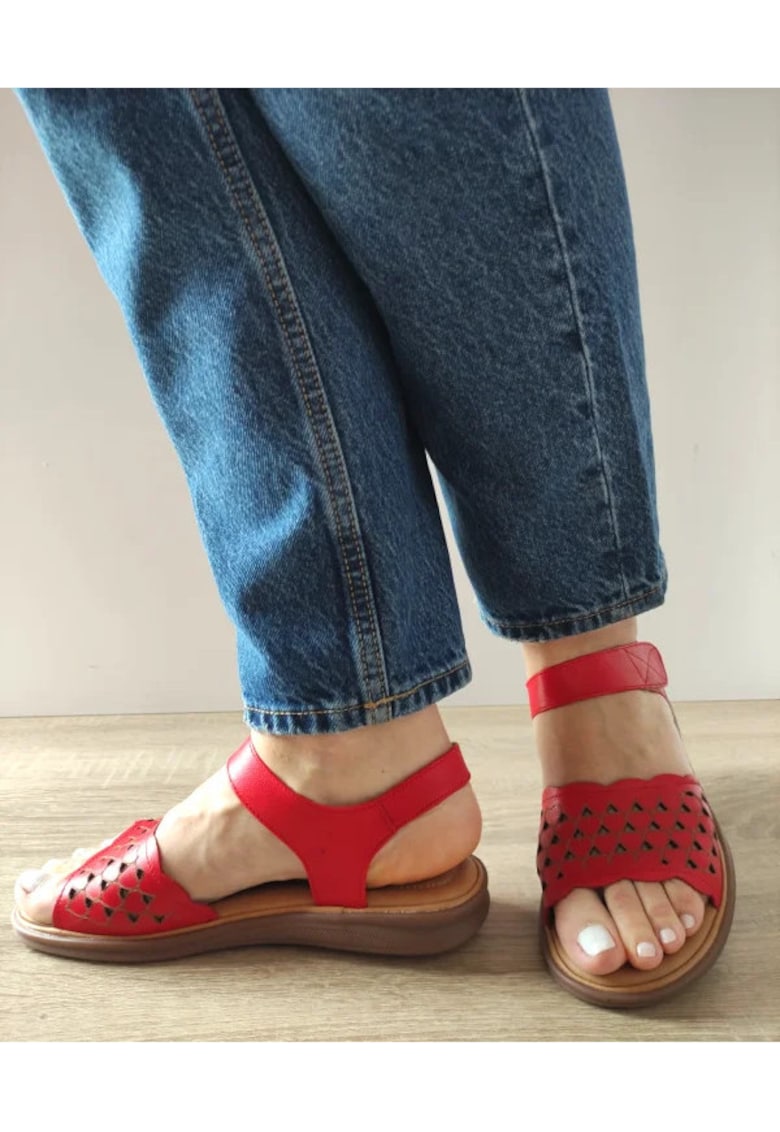 Sandale Casual Dama 50038 Rosii - Rosu -