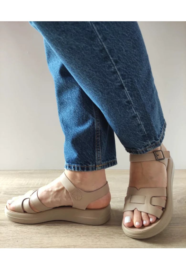 Sandale Casual Dama 246615T Apricot - Apricot - Apricot