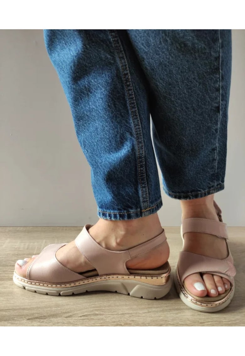 Sandale Casual Dama 12501Vt Mostar C5-N Roz Nude - Roz - Roz