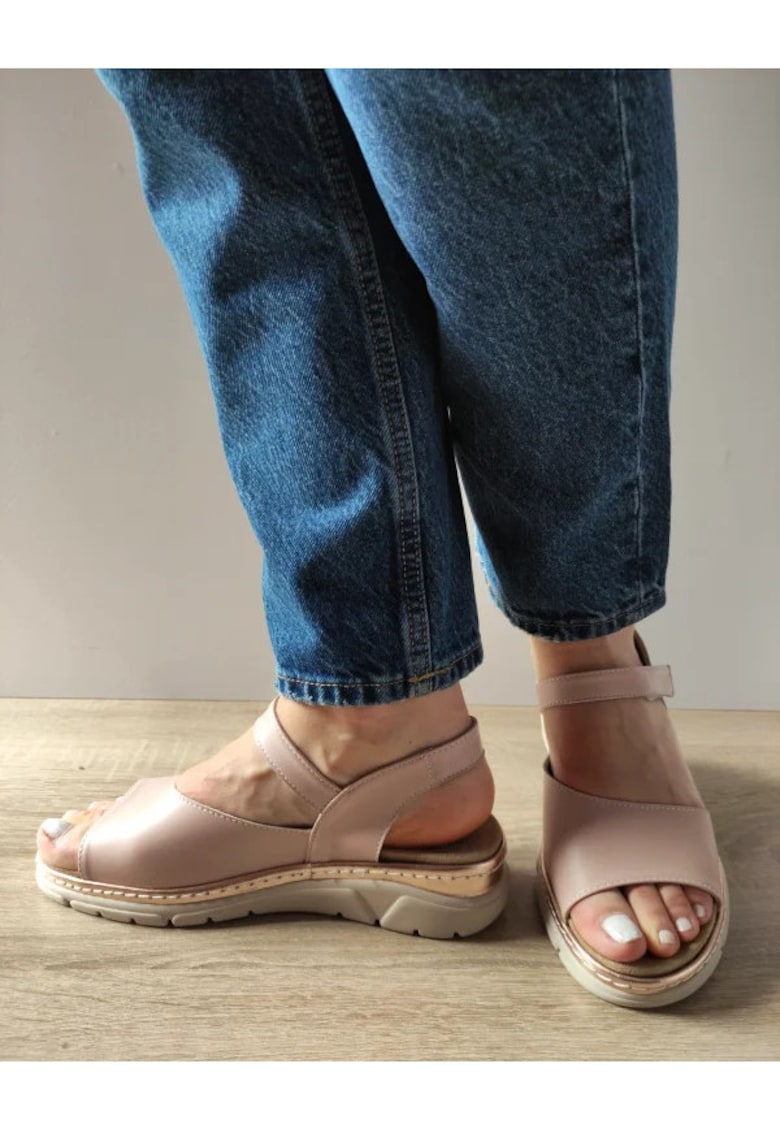 Sandale Casual Dama 12528Vt Mostar C5-N Roz Nude - Roz - Roz