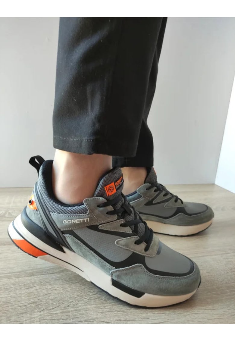 Pantofi Sport Barbati B100-Cl28002 Gri - Gri -