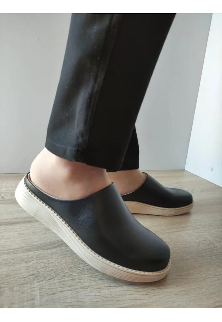 Saboti Casual Barbati  Y250 Negri - Negru - Saboti Casual Barbati  Y250 Negri - Negru -