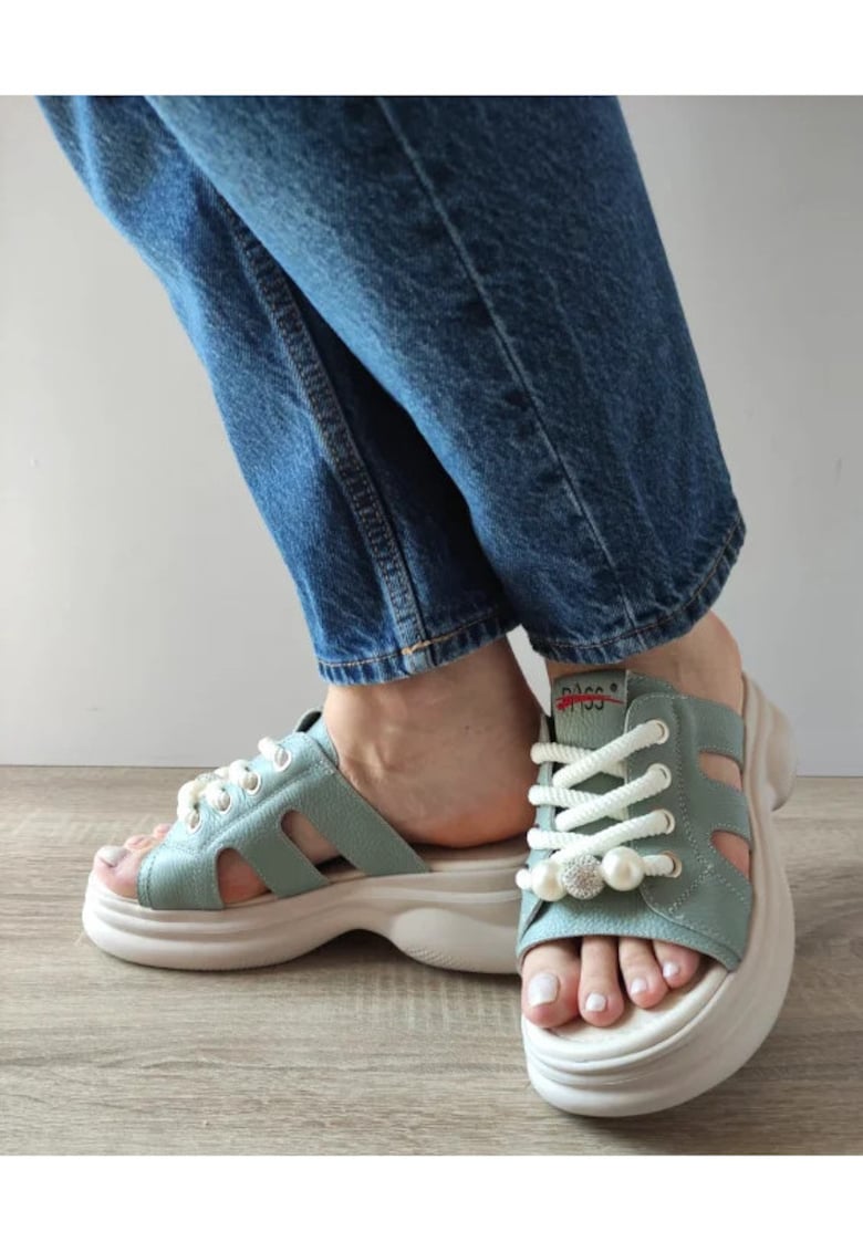 Saboti Casual Dama 60004C 07-N Bleu - Albastru - Albastru