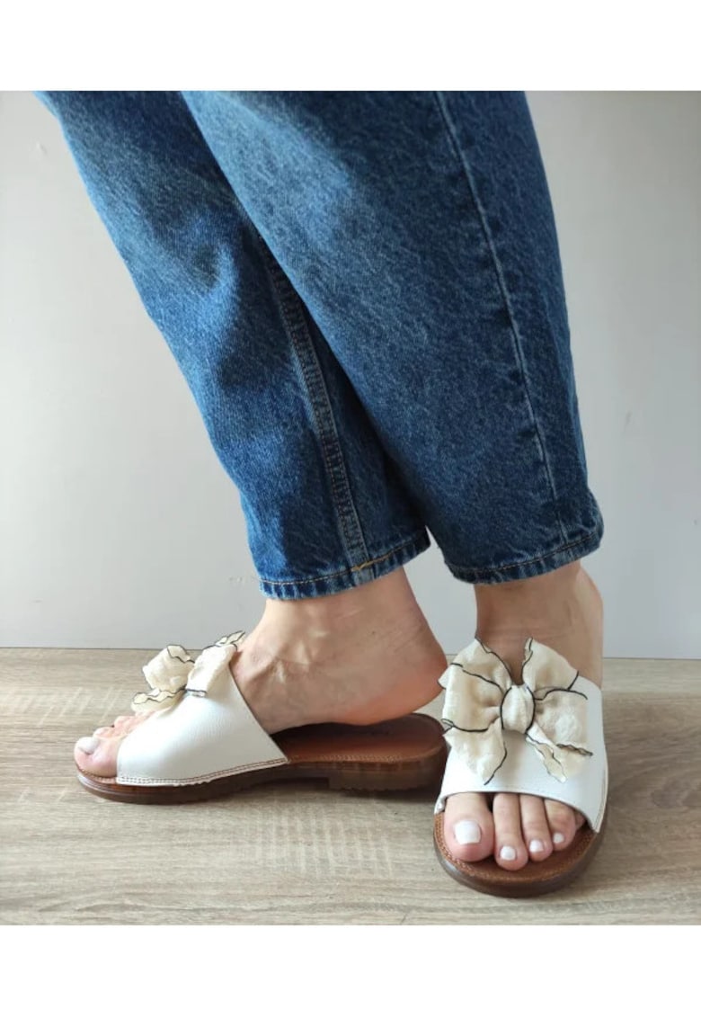 Saboti Casual Dama 60015B 13-N Albi - Alb