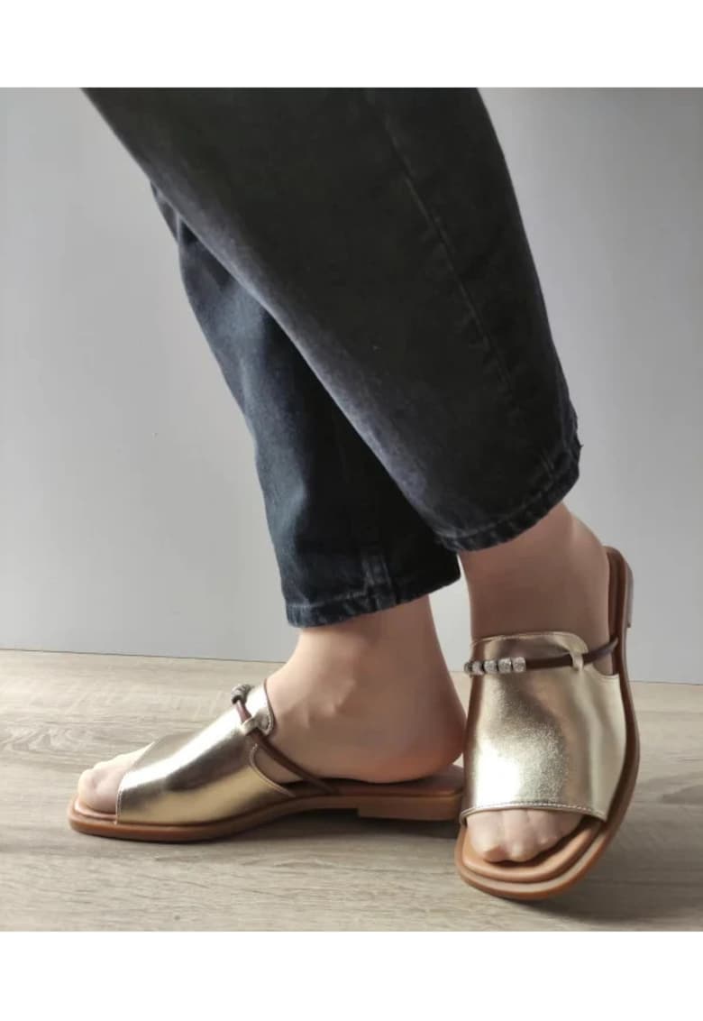 Saboti Casual Dama 460016F 12-N Aurii - Auriu -