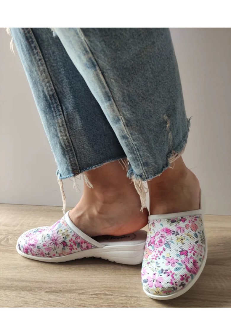 Saboti Medicali Dama 10 Fiori Lavanda Floral Fucsia - Floral - Flori