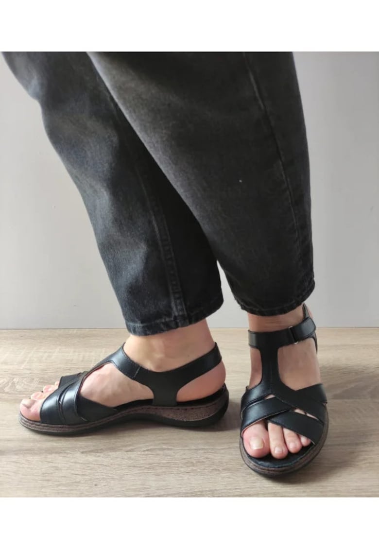 Sandale Casual Dama 4773 3 Negre - Negru -
