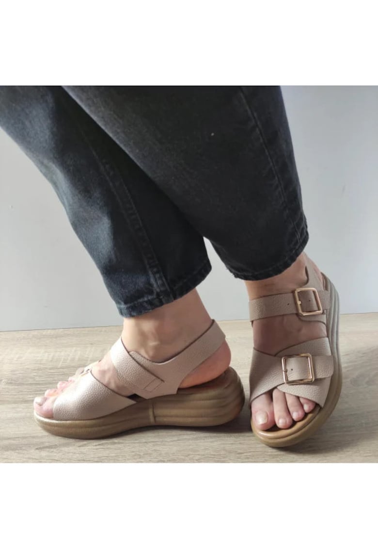 Sandale Casual Dama 60012D C5-N Bej - Bej - Bej