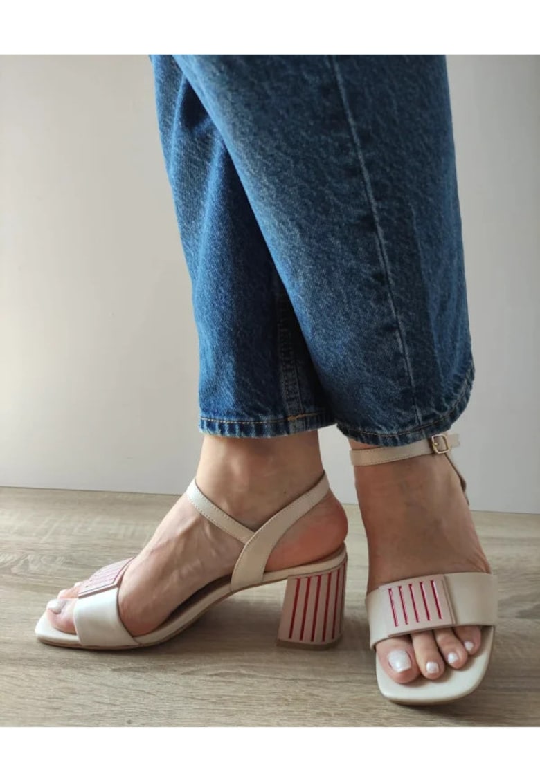 Sandale Elegante Dama 360037A 52-N Bej - Bej - Bej