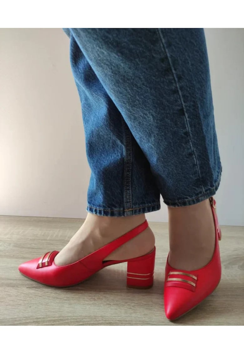 Sandale Elegante Dama 360046B 05-N Rosii - Rosu -