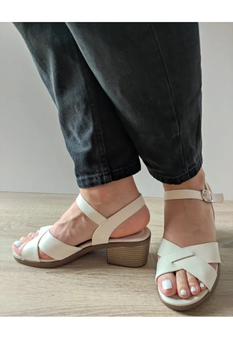 Saboti Casual Dama 60015A 13-N Crem - Crem -