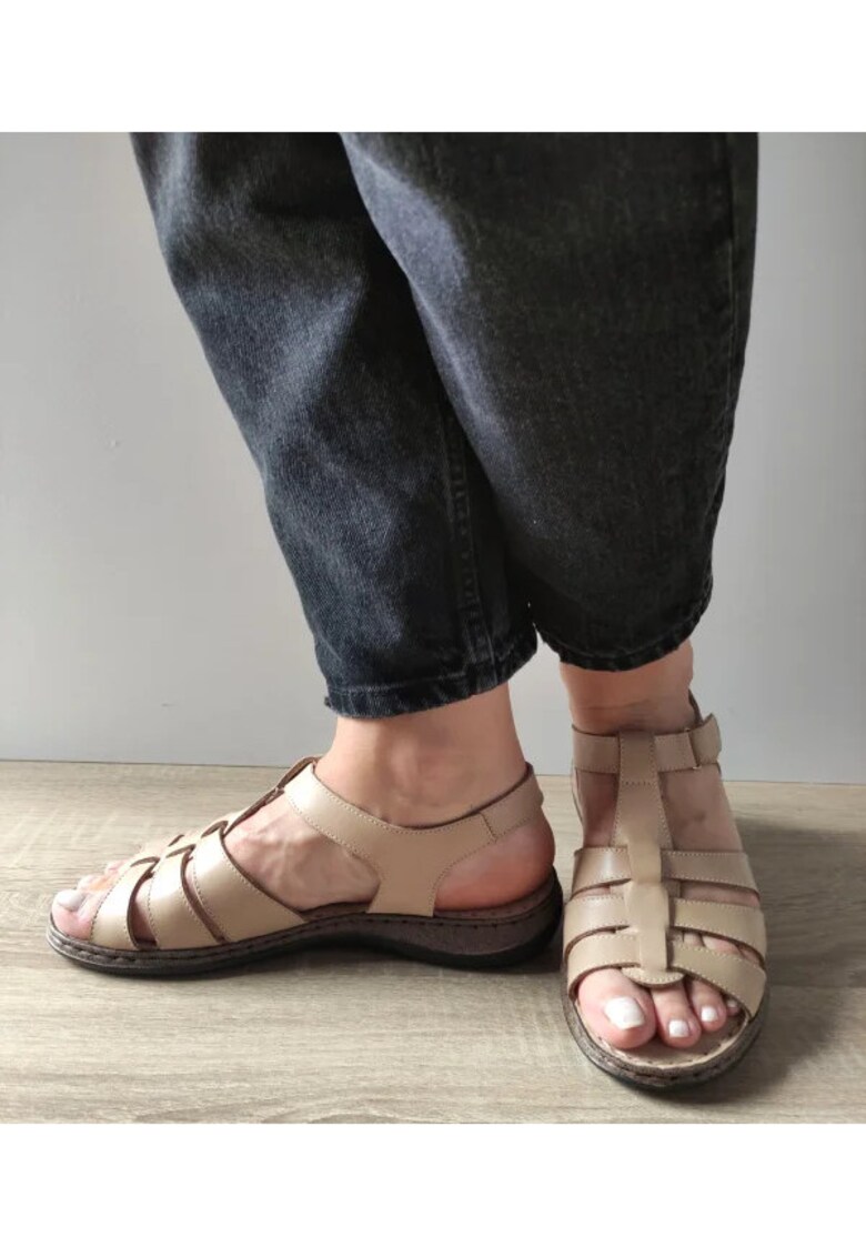 Sandale Casual Dama 4773 1 Bej Nisip - Bej - Bej