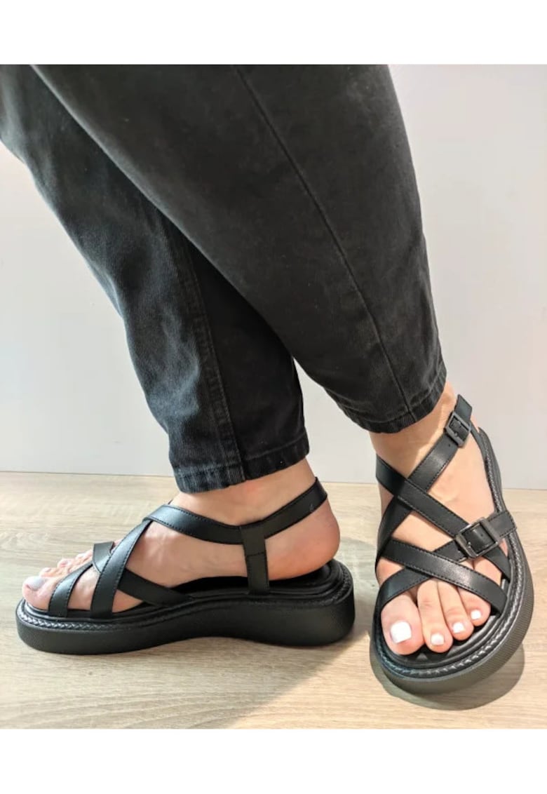 Sandale Casual Dama 60005A 01-N Negre - Negru -