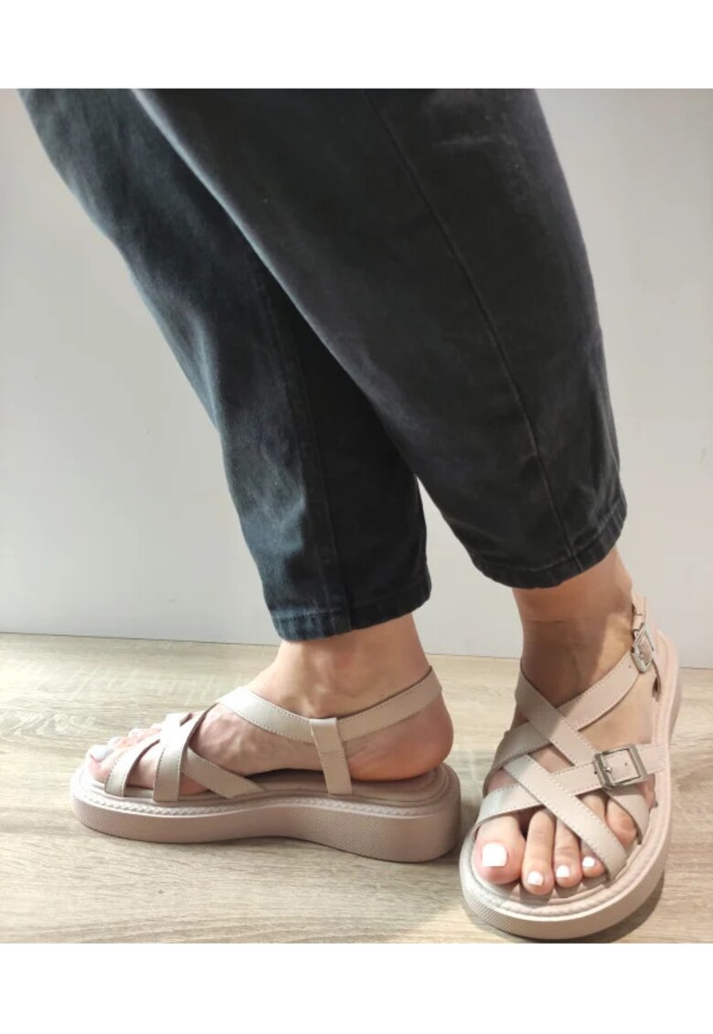 Sandale Casual Dama 60005B 03-N Bej - Bej - Bej