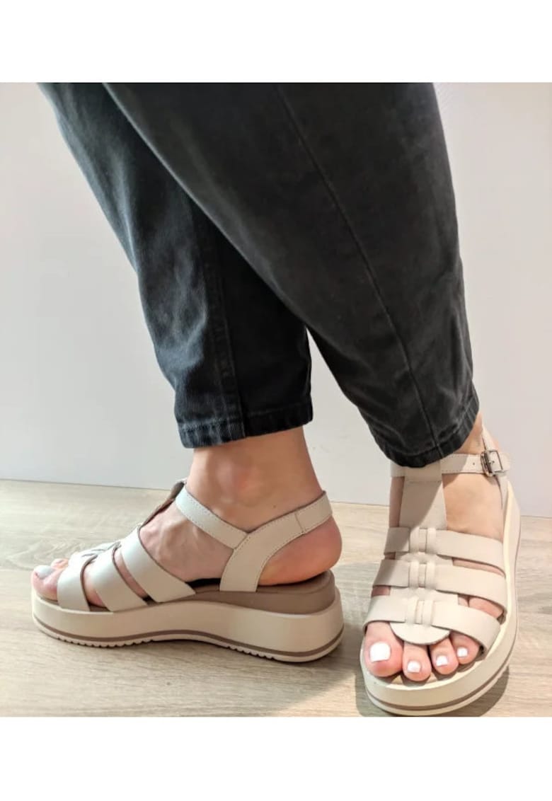 Sandale Casual Dama 20295 Crem - Crem - Crem