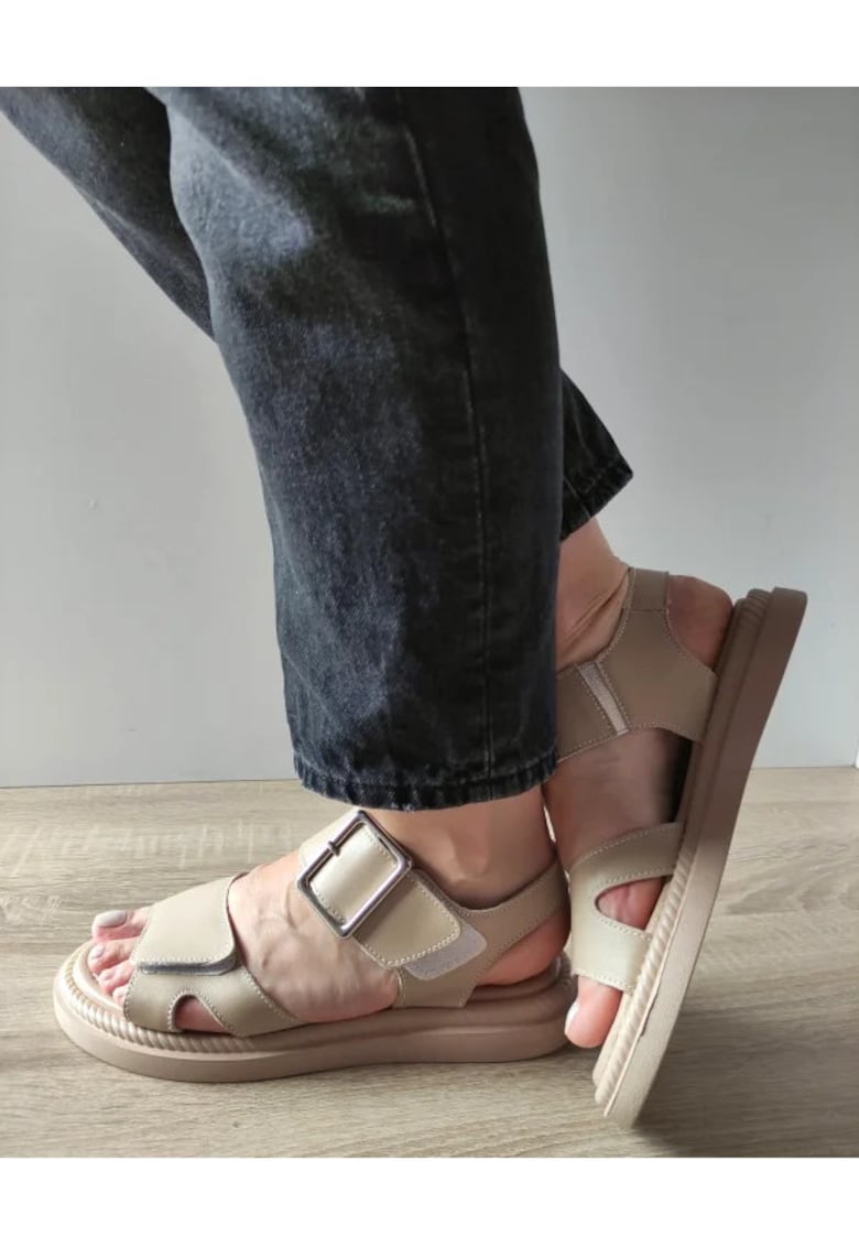 Sandale Casual Dama K246-1 Bej (Apricot) - Bej - Bej