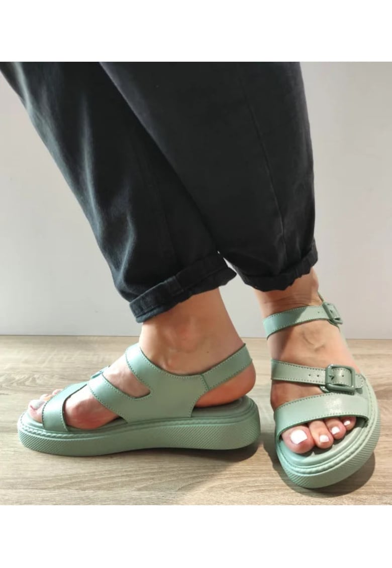 Sandale Casual Dama K247-1 Verzi Menta - Verde - Verde