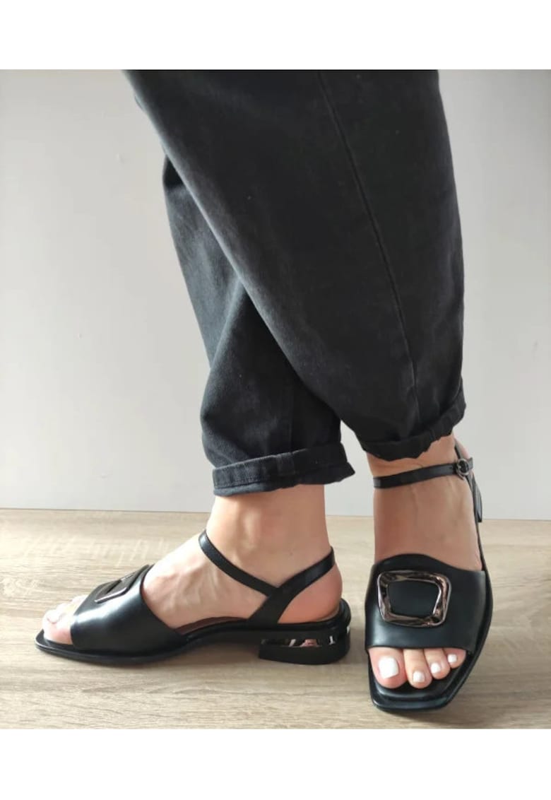 Sandale Casual Dama 60001B 01-N Negre - Negru - Negru
