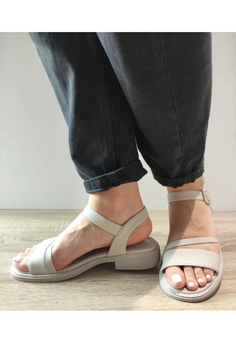 Sandale Casual Dama 60024C 50-N Gri Deschis - Gri - Gri