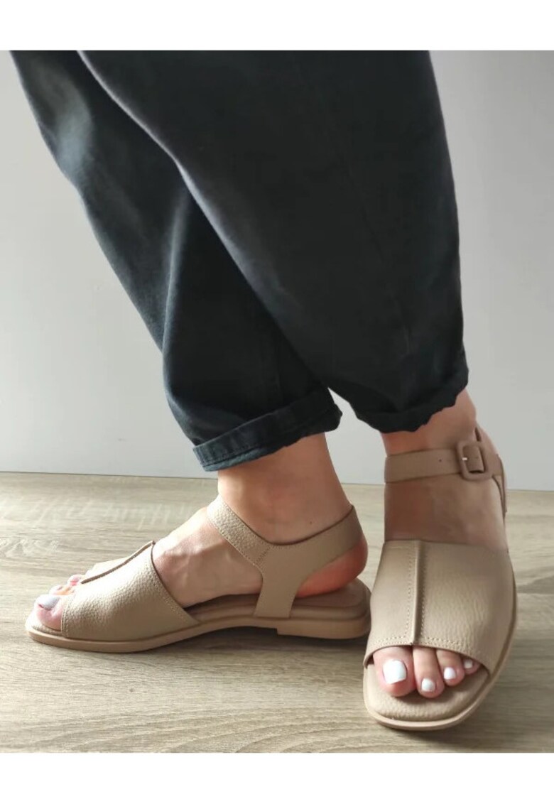 Sandale Casual Dama 60031D 03-N Bej (Apricot) - Bej - Bej