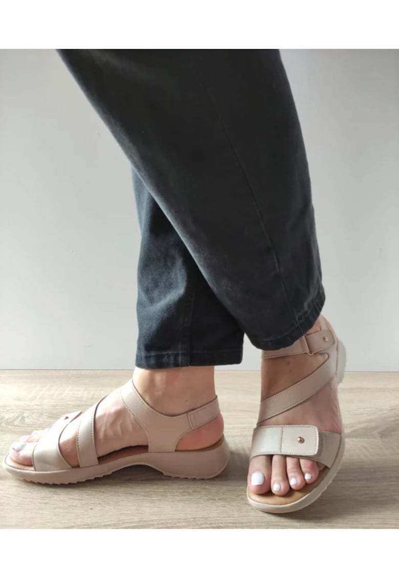 Sandale Casual Dama 70447 03-N Bej - Bej - Bej
