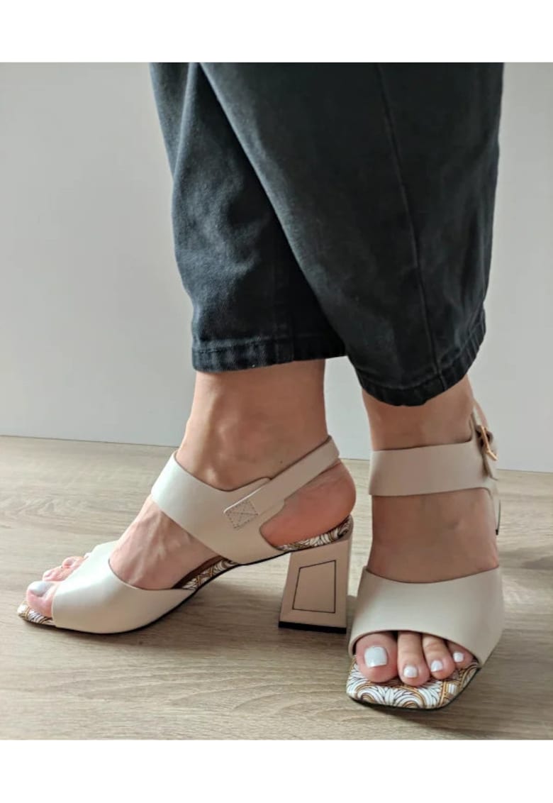 Sandale Elegante Dama 60035D 52-N Bej - Bej -