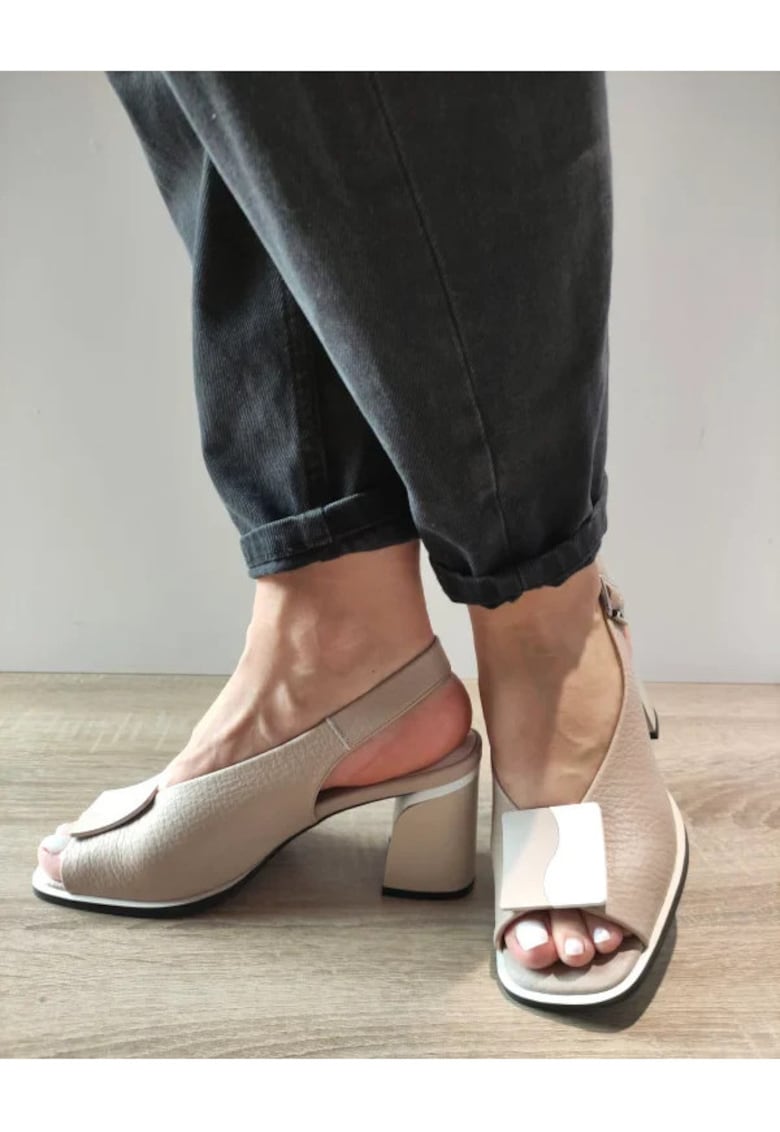 Sandale Elegante Dama 60020A 03-N Bej - Bej - Bej