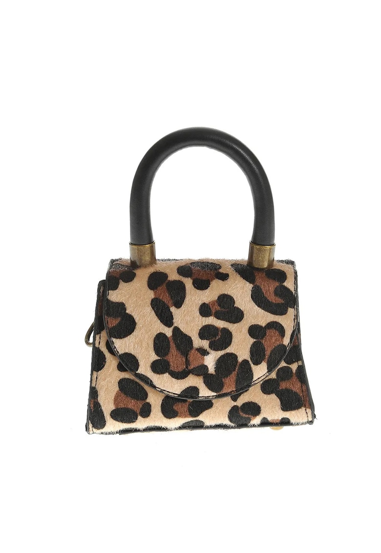 Geanta mini cu model animal print - Paris