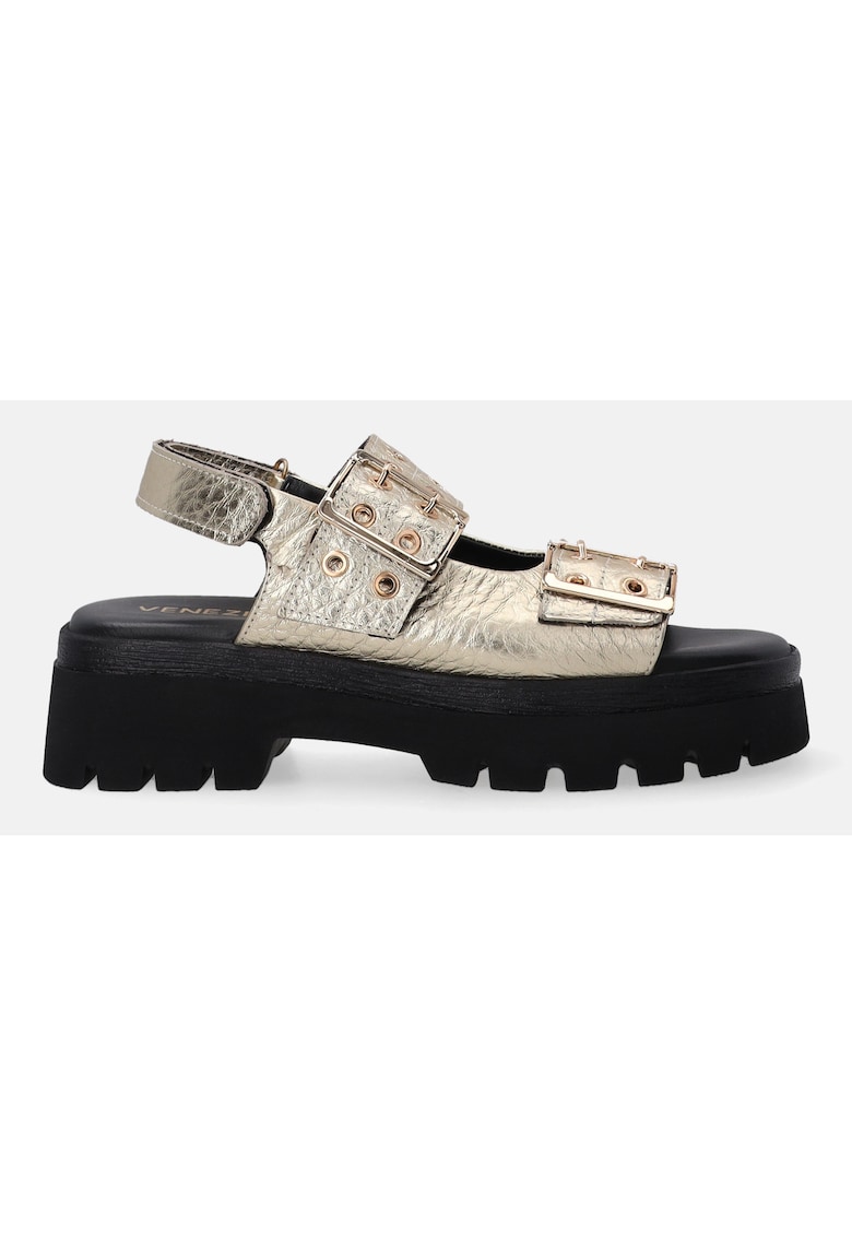 Sandale Cu Platforma Cu Metal