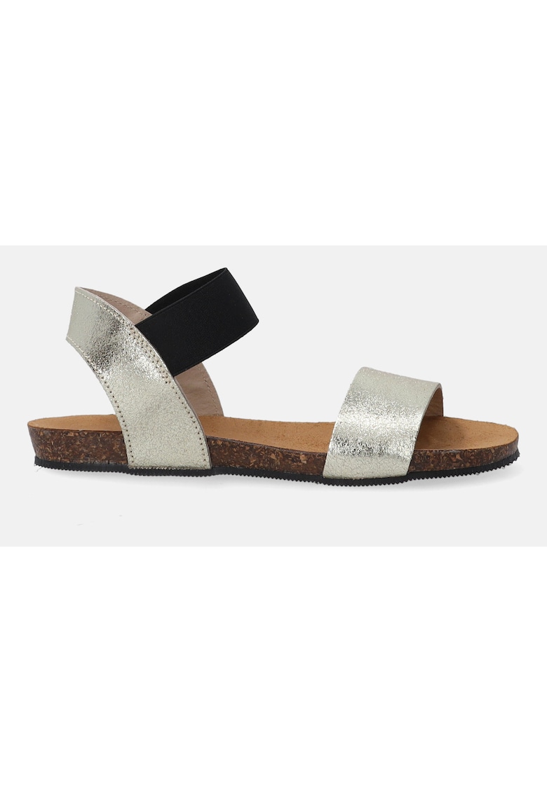 Sandale din piele cu insertii elastice Sandale din piele cu insertii elastice