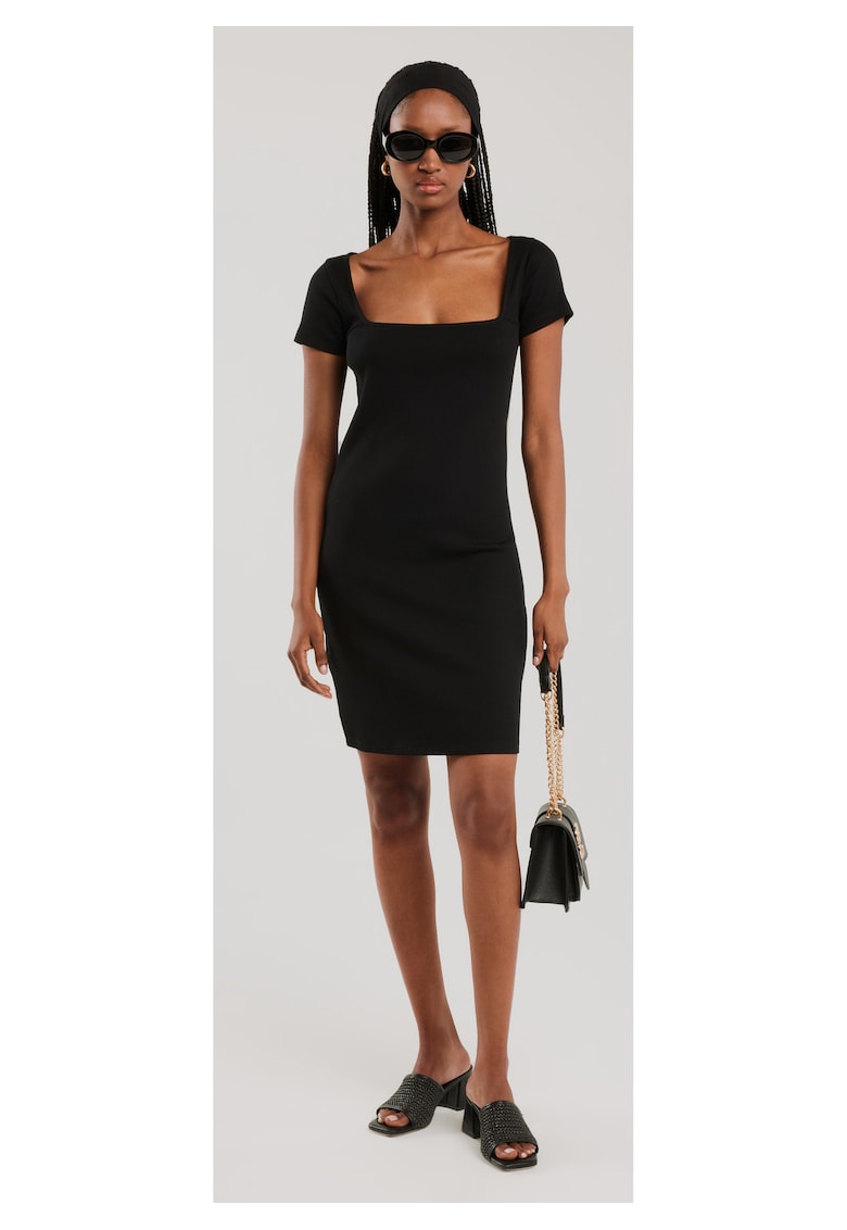 Rochie bodycon cu decolteu patrat Felice -