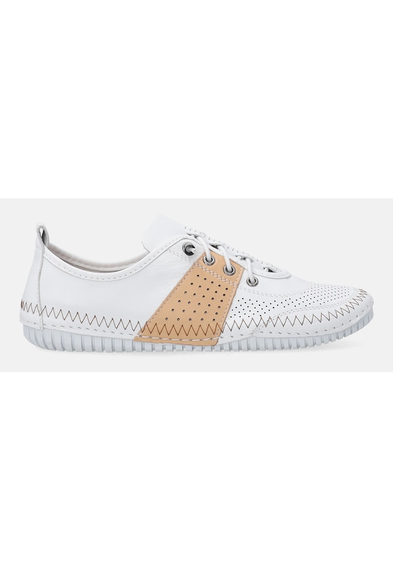 Tenisi din piele cu perforatii