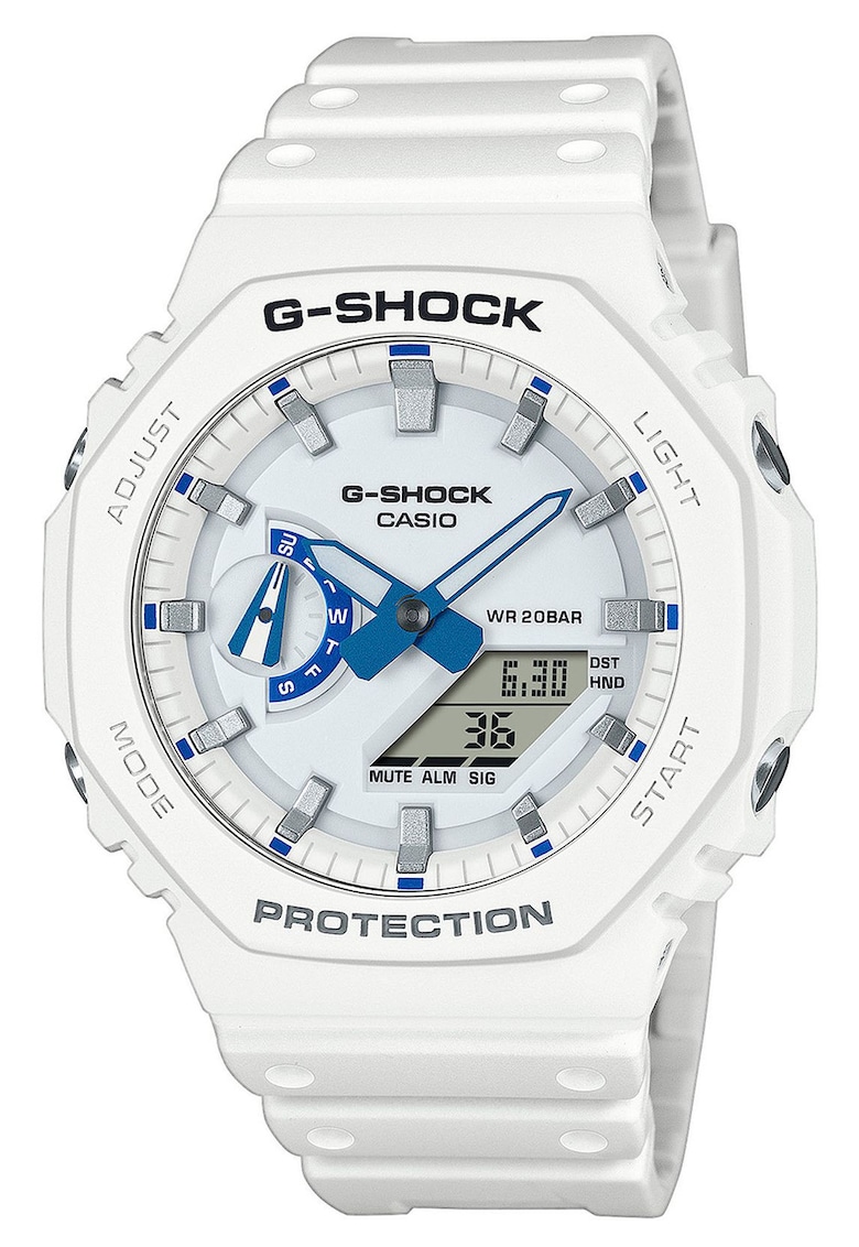 Ceas barbati - G-SHOCK 45mm - alb/albastru