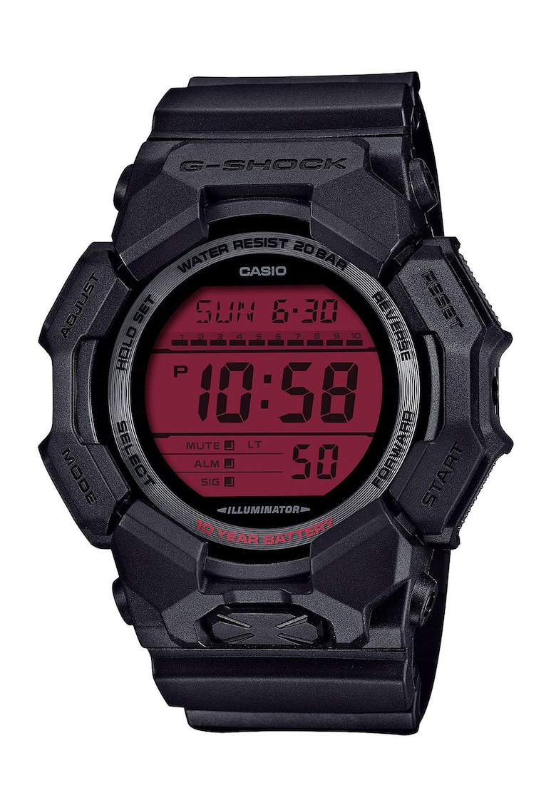 Ceas G-SHOCK  GD-010BBR-1ER - negru - 52mm - rezistent la apa 200m - curea din cauciuc
