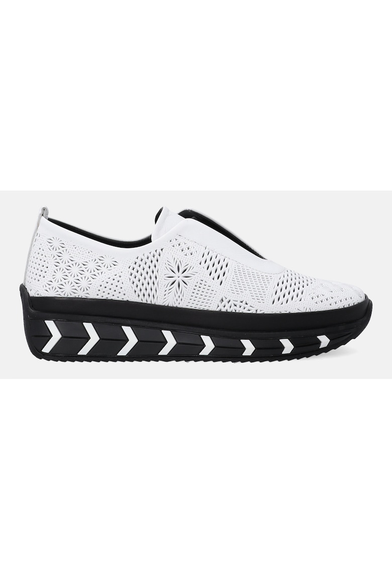 Pantofi de sport wedge din piele