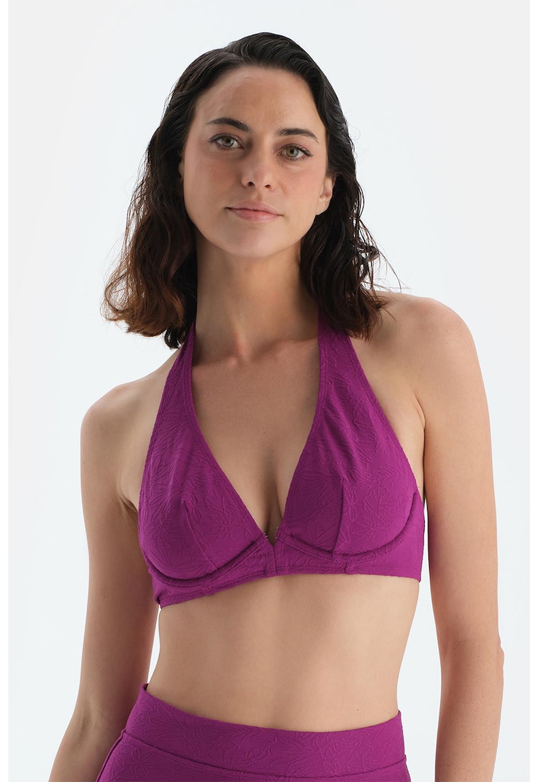 Sutien de baie cu decolteu halter