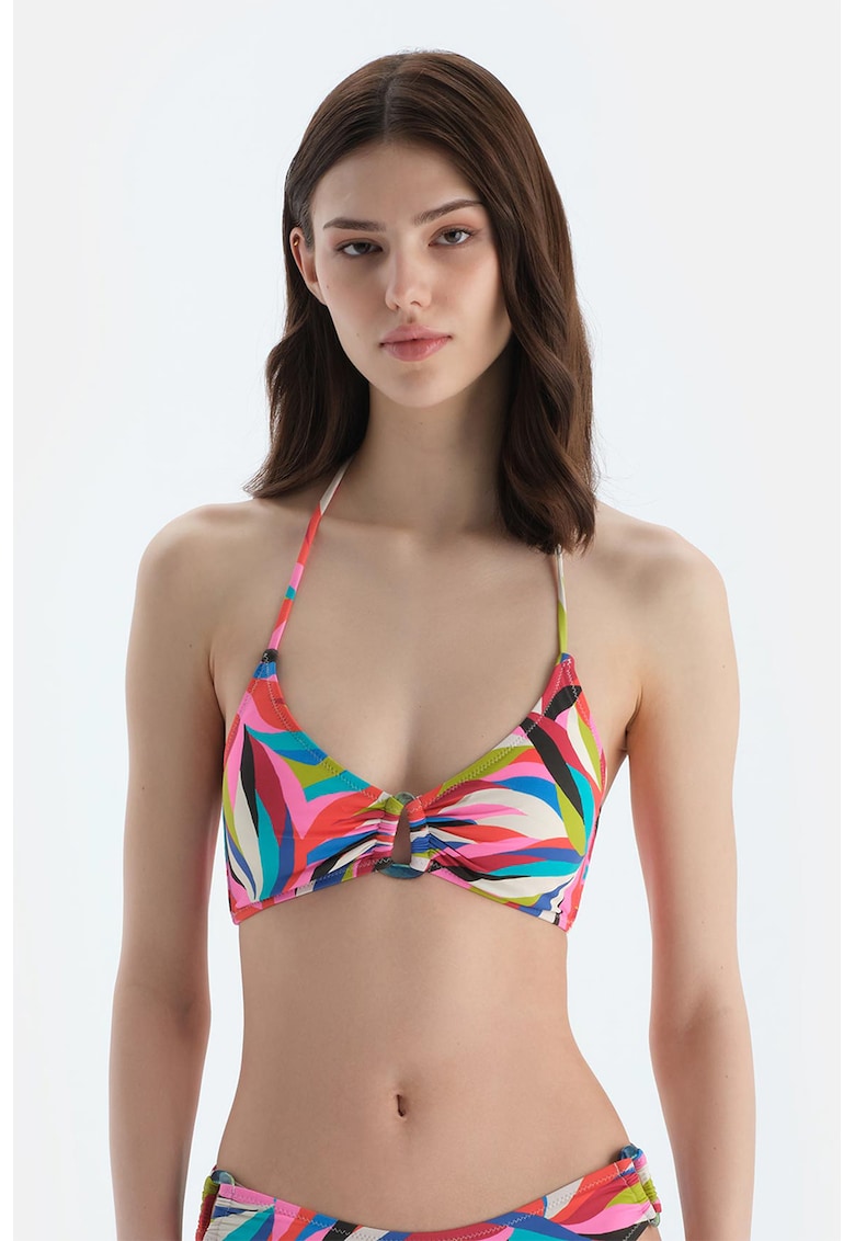 Sutien de baie cu decolteu halter