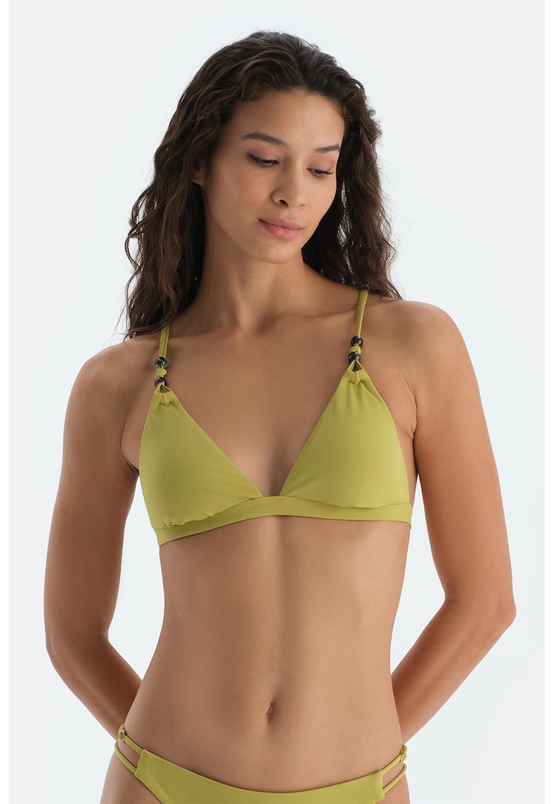 Sutien de baie cu burete si cupe triunghiulare