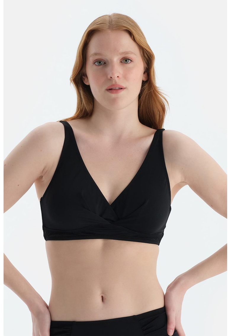 Sutien de baie cu burete si detaliu rasucit