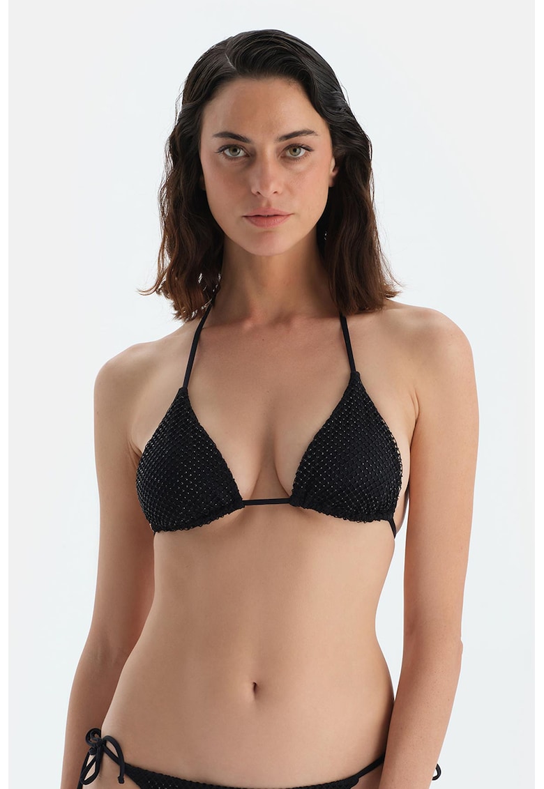 Sutien triunghiular cu strasuri