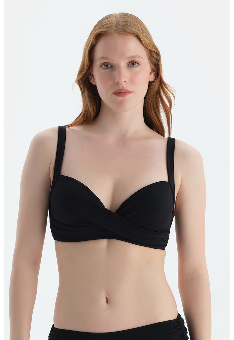 Sutien de baie cu burete si nod frontal