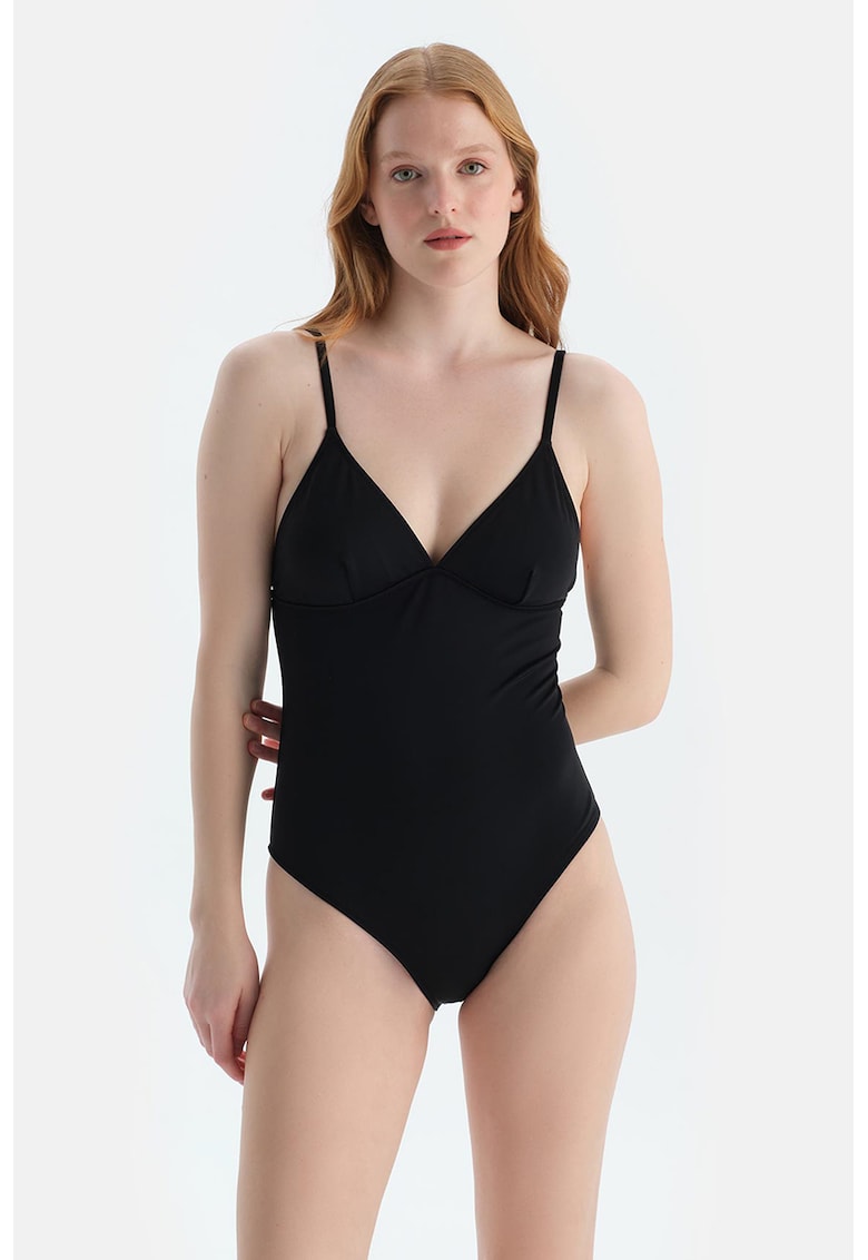 Costum de baie intreg cu decolteu in V