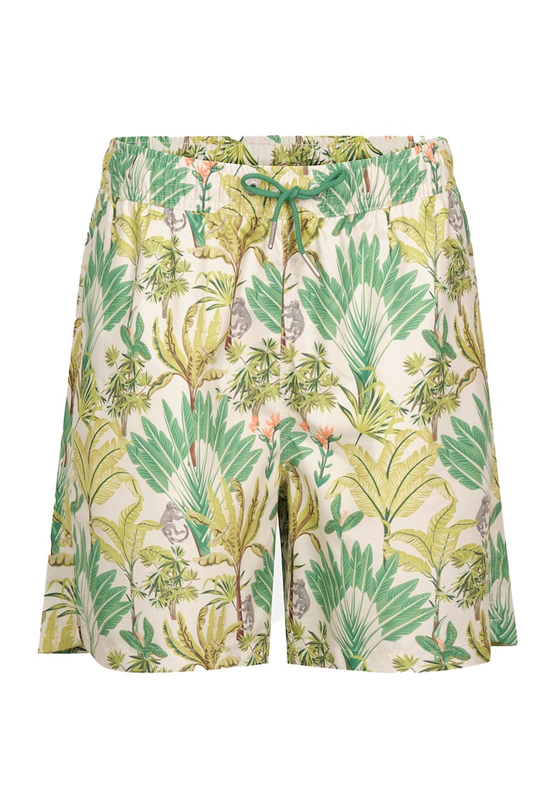 Pantaloni scurti de baie cu model tropical